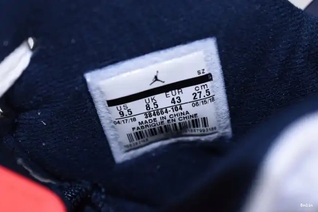 Bmlin Grey-Sail 23-Neutral White Retro Infrared 6 Air 384664-104 Tinker Jordan 0529